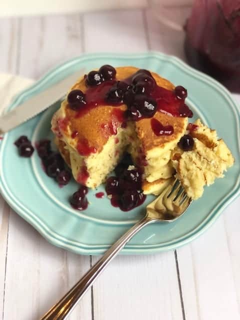 Moist and Fluffy Lemon Ricotta Pancakes